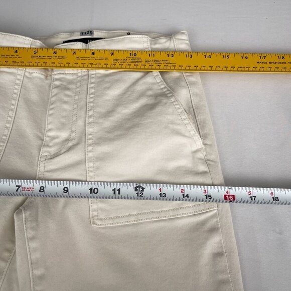Kut From The Kloth Reese Ankle Zip Straight Leg Stretch White Pants Women Size 0 - Picture 10 of 14
